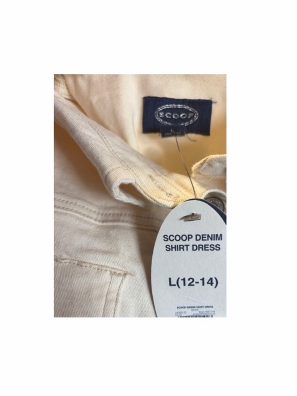 Scoop Denim Shirt Dress NWT - Picture 4 of 6